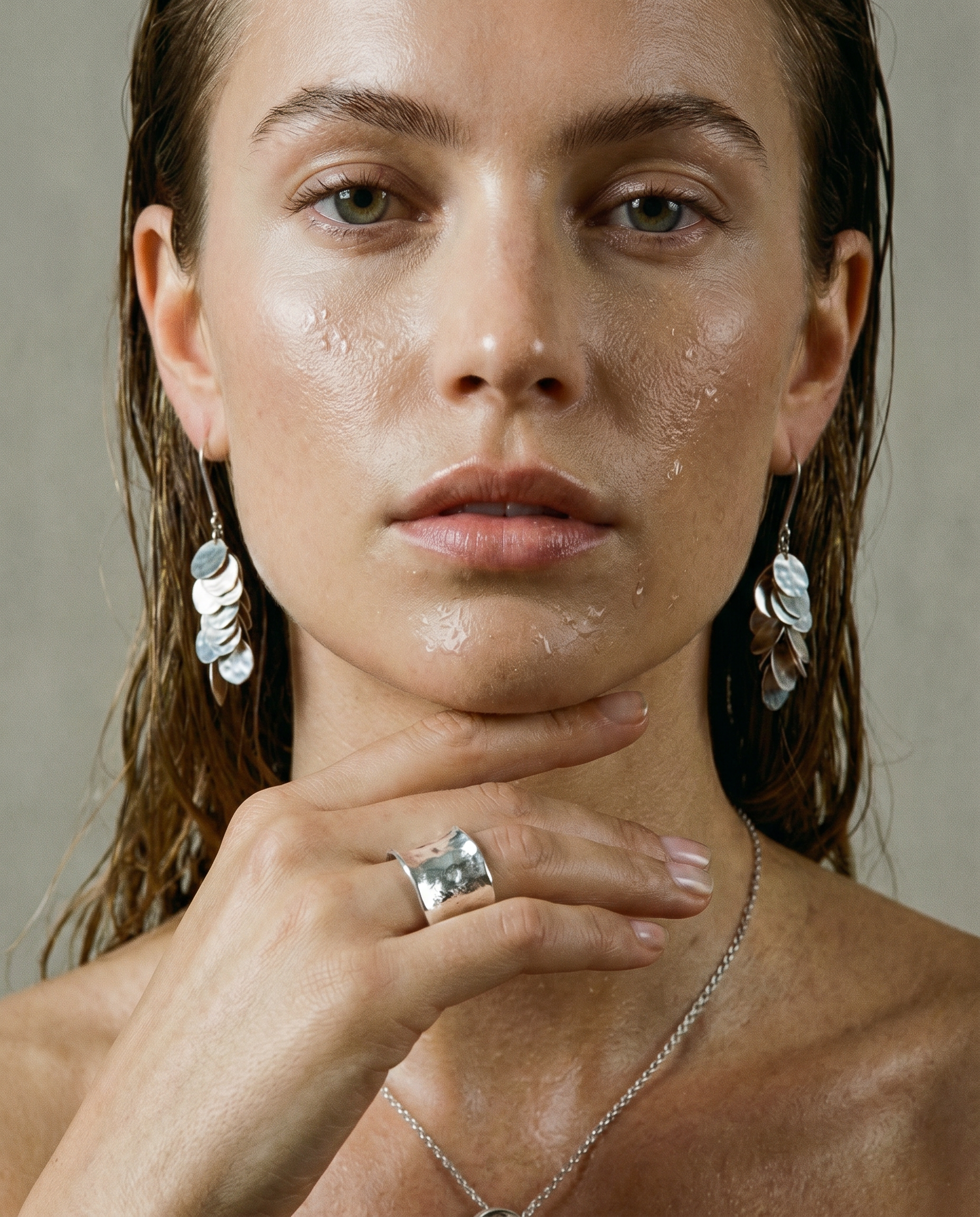 Silver Cluster Earrings | Tidefall