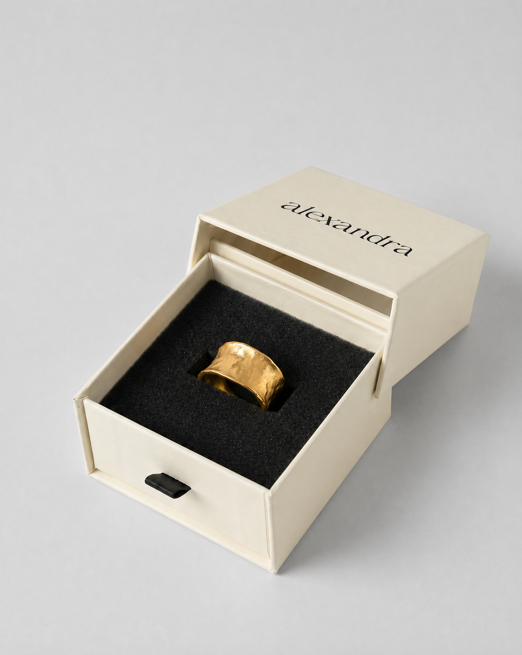 Textured Gold Statement Ring | Aurea Terra