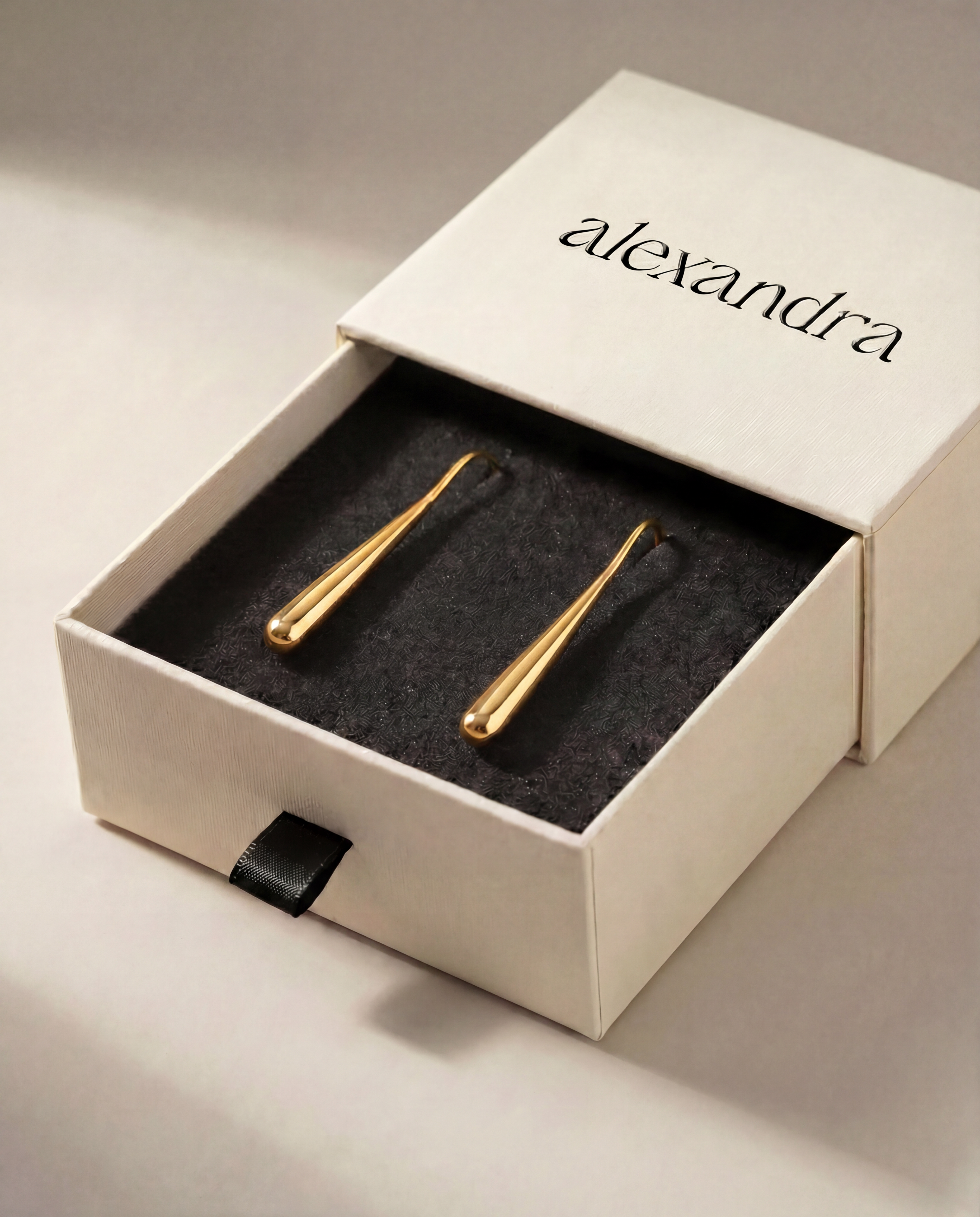 Gold Slim Earrings | Australis Drops