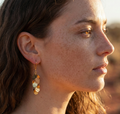 Cascading Gold Disc Earrings | Emberfall