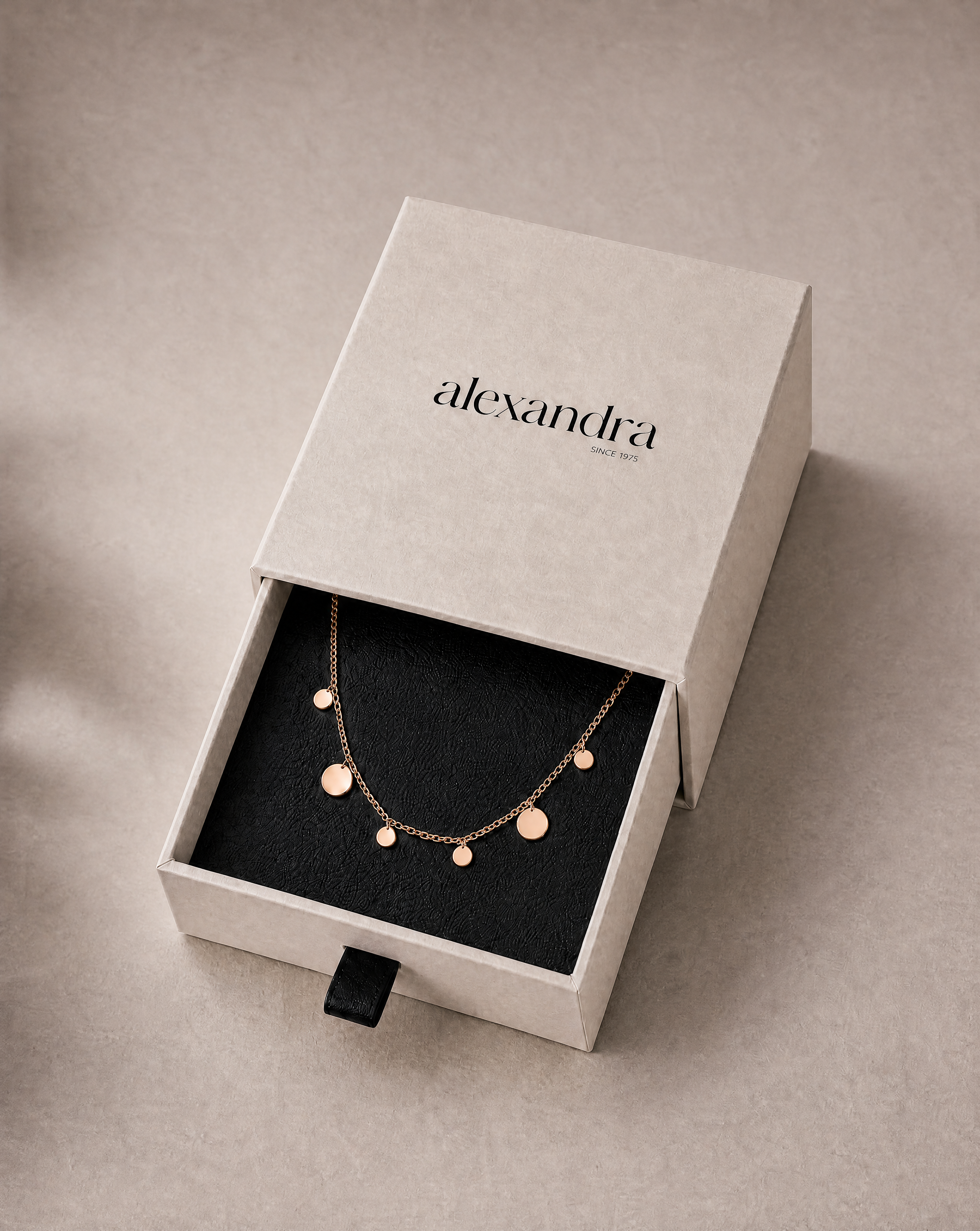 Rose Gold Disc Necklace | Emberglow