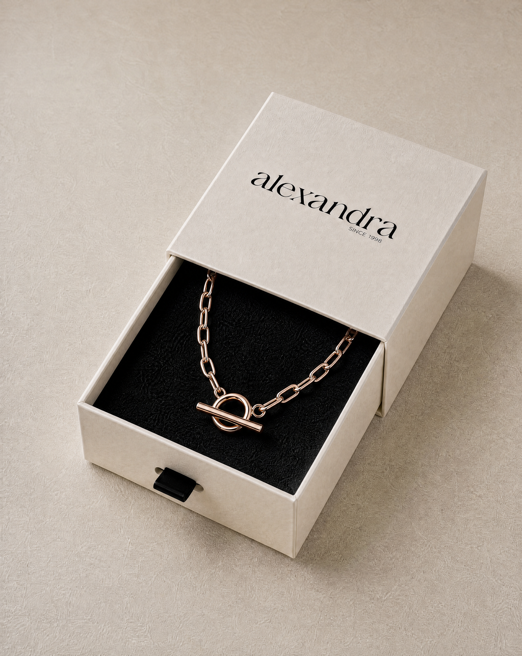 Toggle Chain Rose Gold Choker | Emberlink