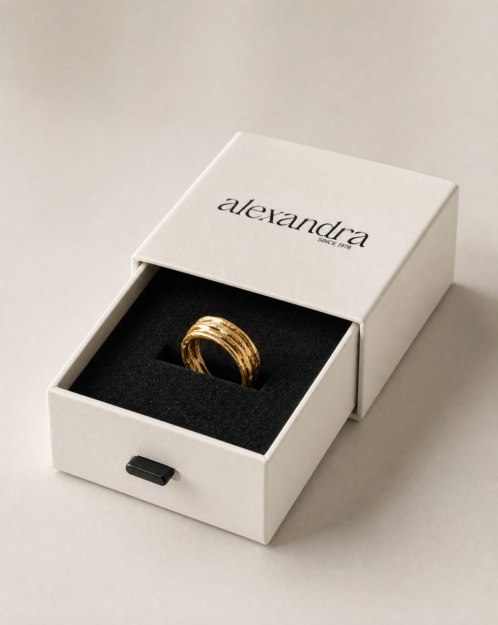 Layered Gold Statement Ring | Strata