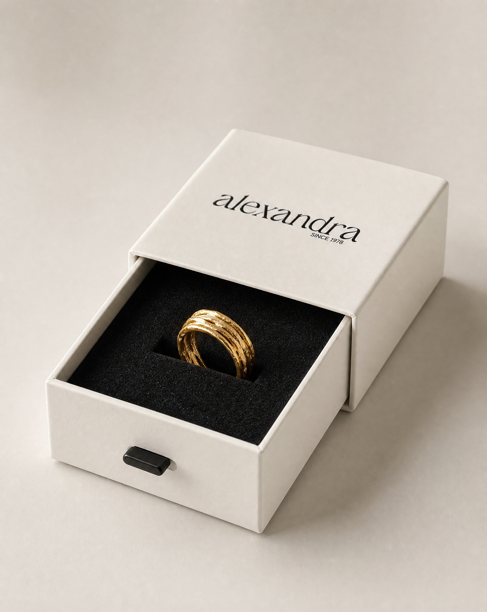 Layered Gold Statement Ring | Strata