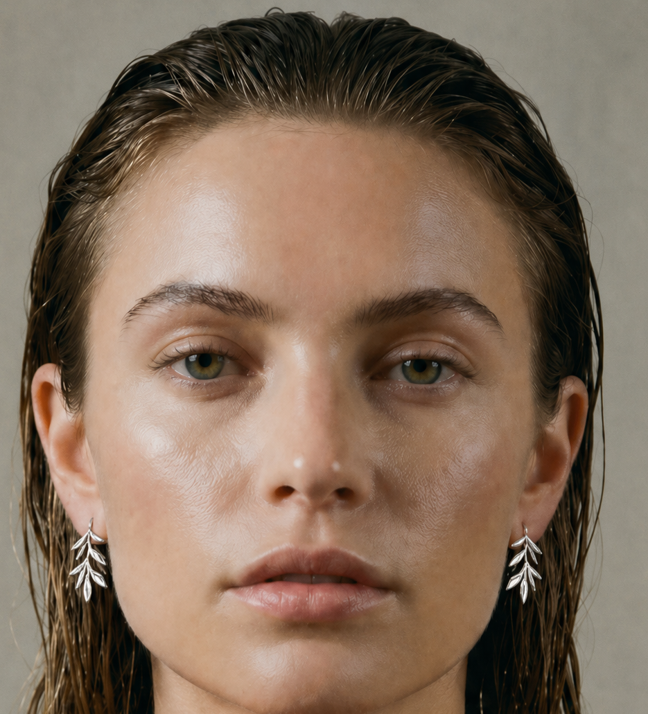Textured Gold Stud Earrings | Terralia