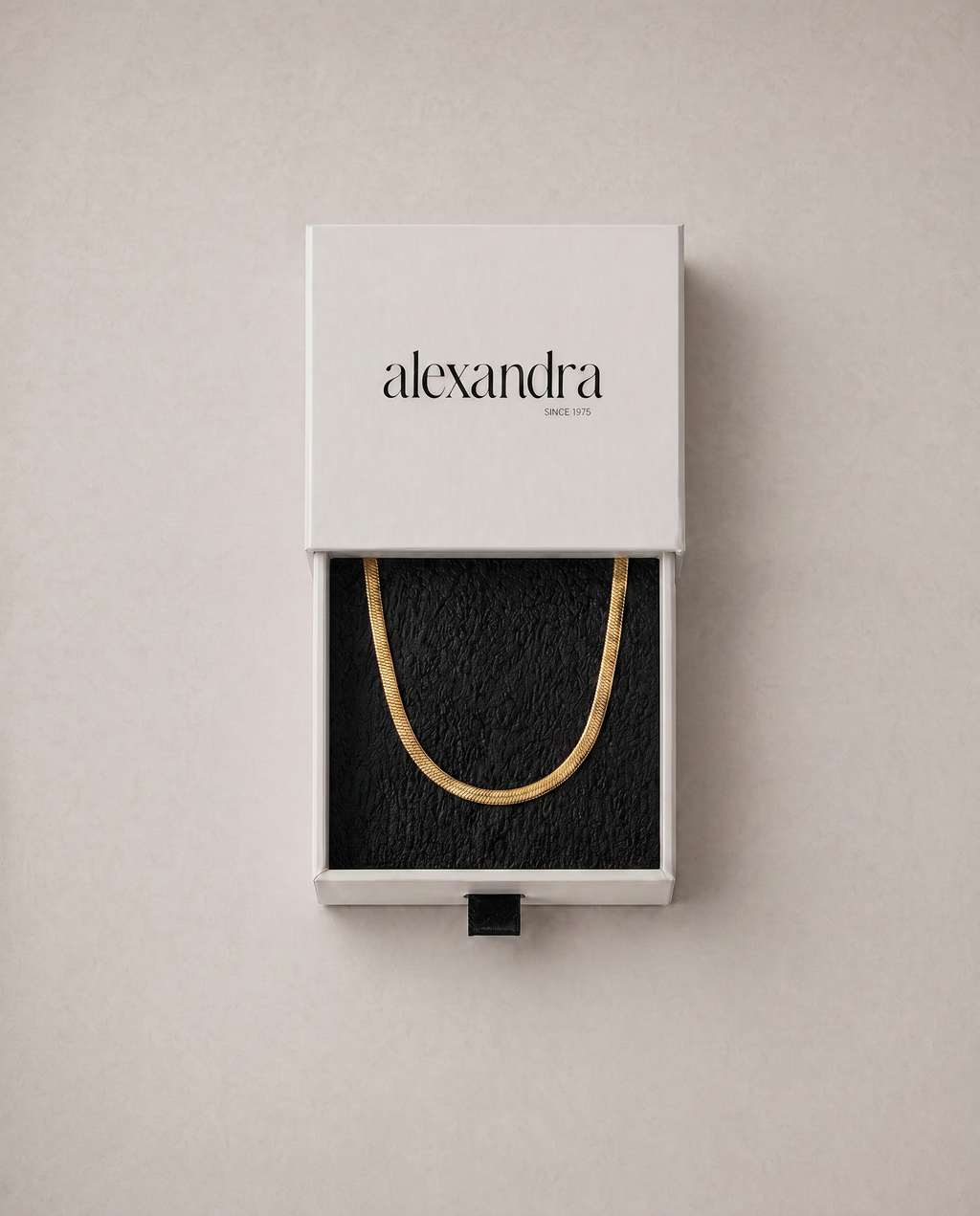 Weave Gold Herringbone Necklace | Terrene