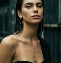 Rose Gold Lariat Necklace | Lucent Australis